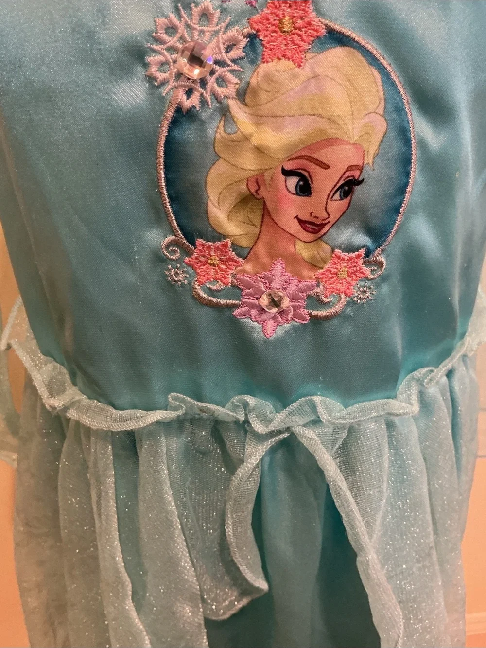 Disney Light Blue Elsa Sparkle Princess Nightgown - Picture 4 of 6